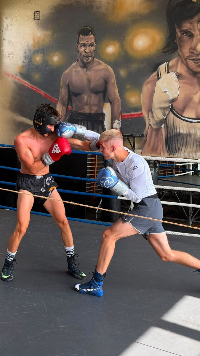 Trening sparingowy w ringu